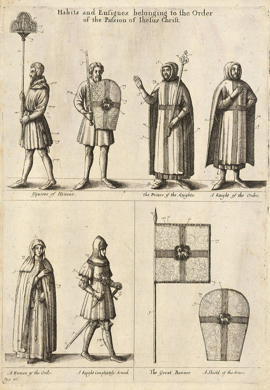 Medlemmer av Kristi orden av Wenceslaus Hollar