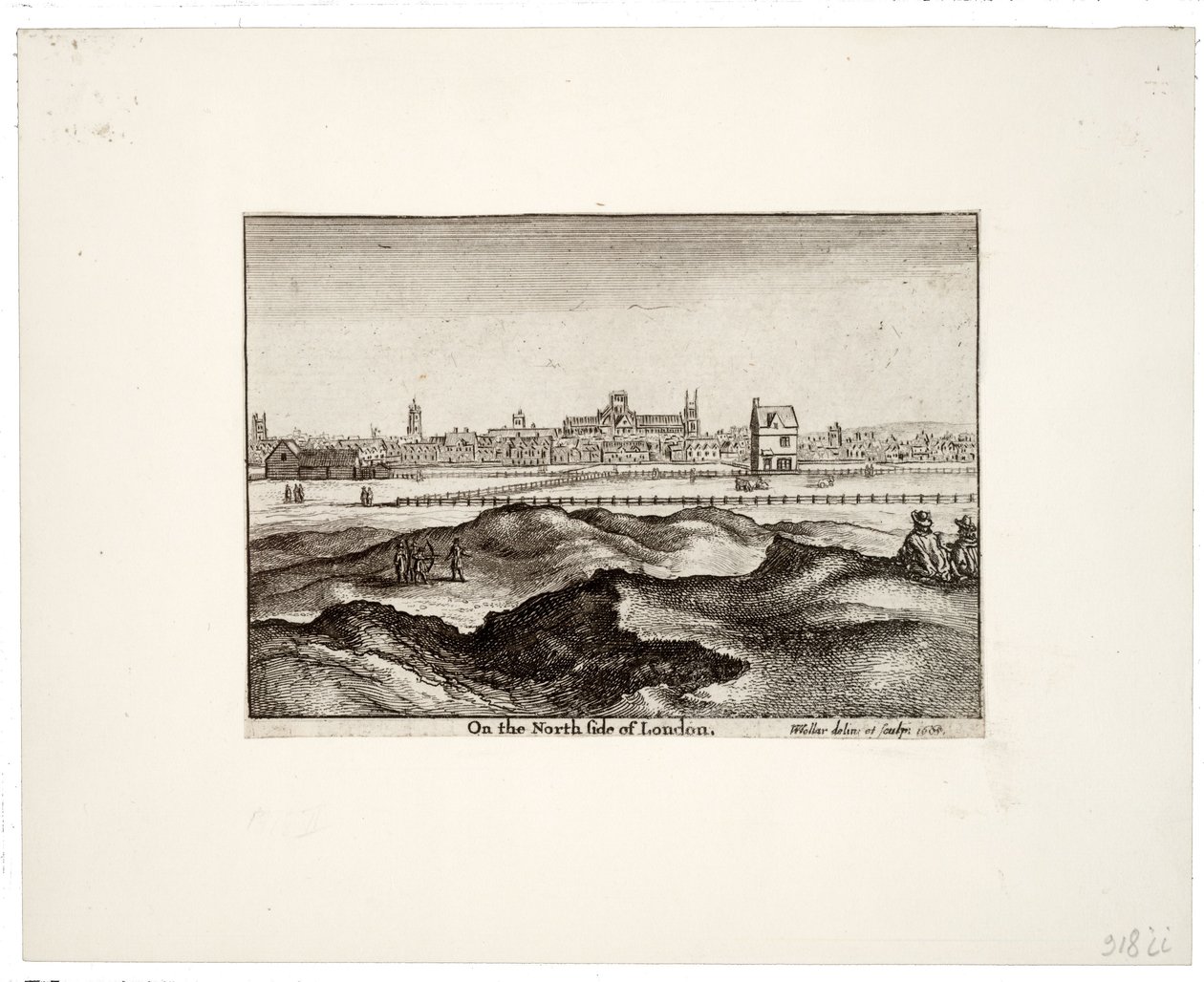 På nordsiden av London av Wenceslaus Hollar