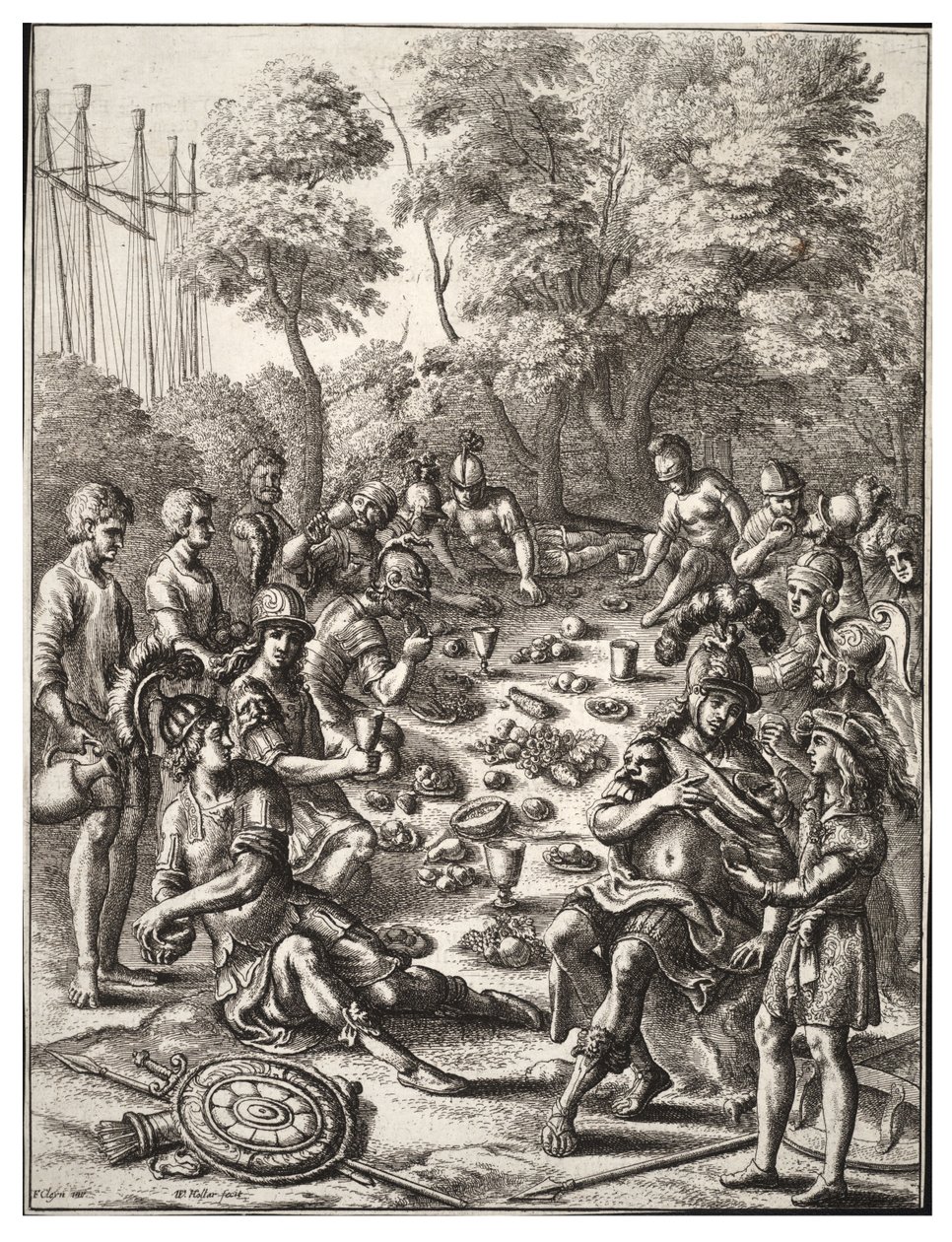 Anmeldelse av det julianske dynastiet. Stat 2 av Wenceslaus Hollar