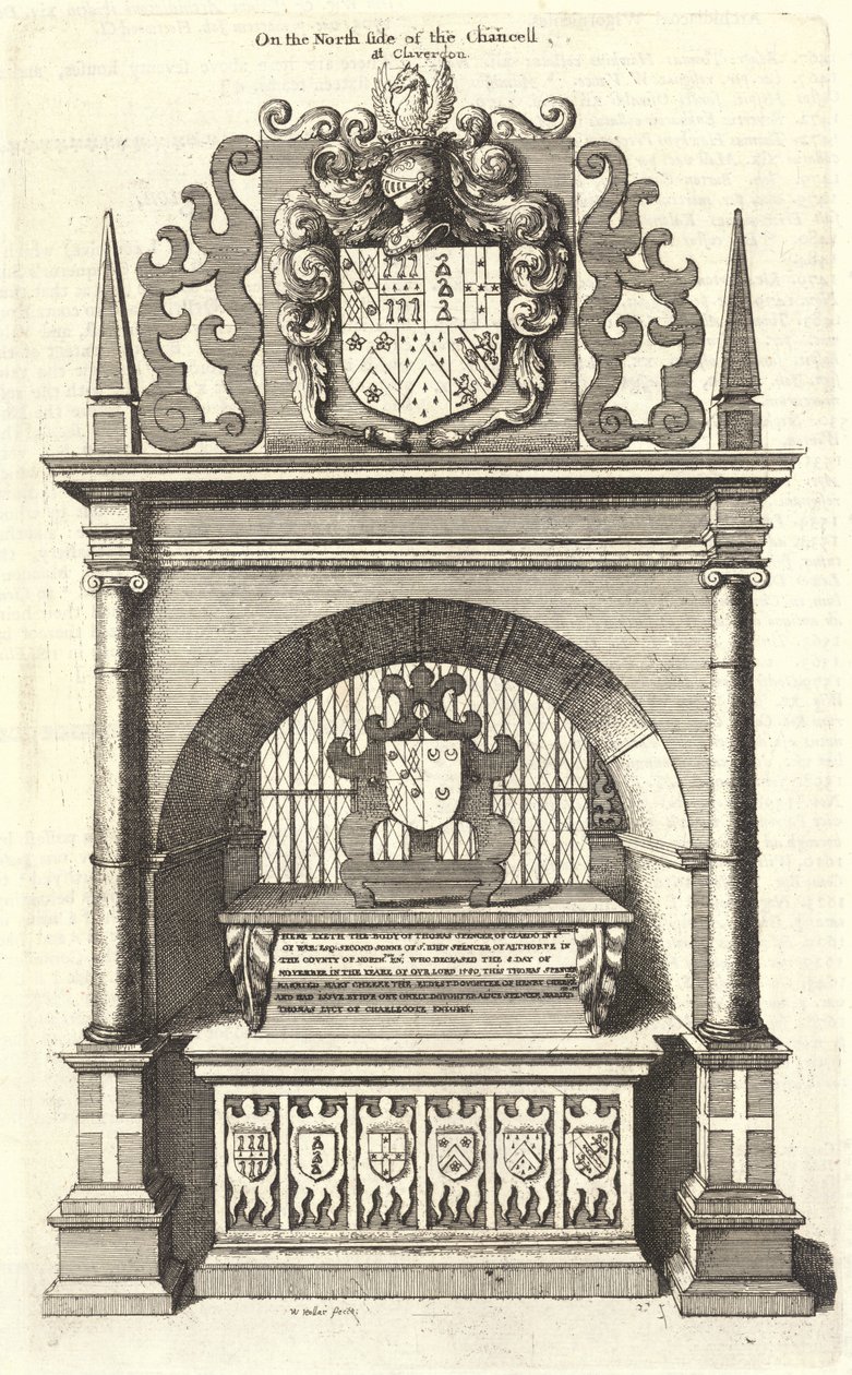 Spencer (monument) av Wenceslaus Hollar