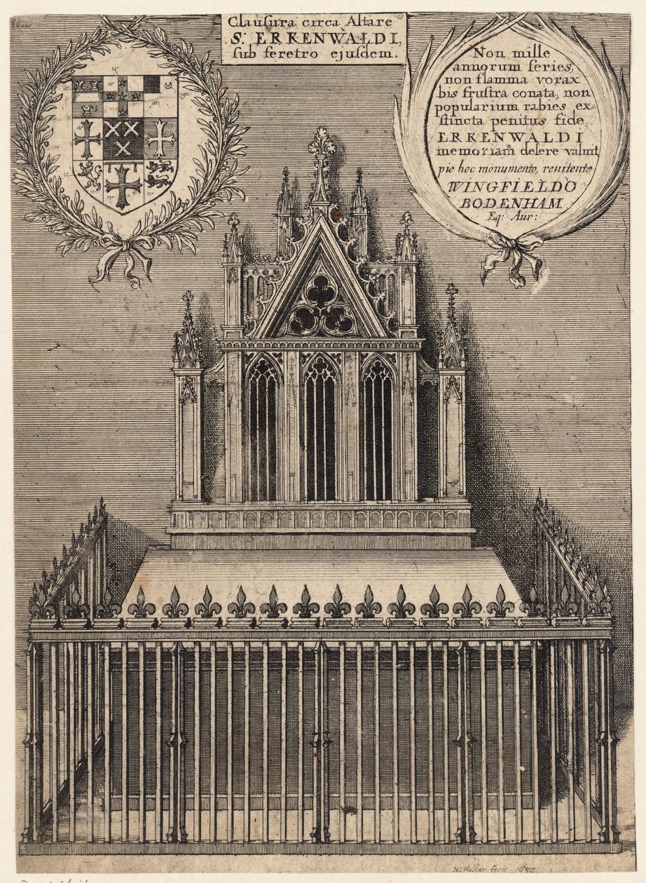 St Erkenwald (monument). Stat 2 av Wenceslaus Hollar