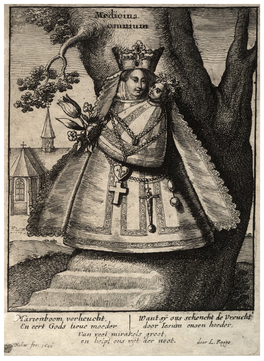 Jomfruen av Cleves. Stat 2 av Wenceslaus Hollar