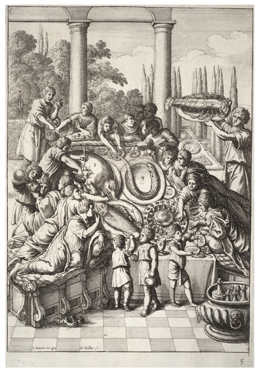 Banketten av Wenceslaus Hollar