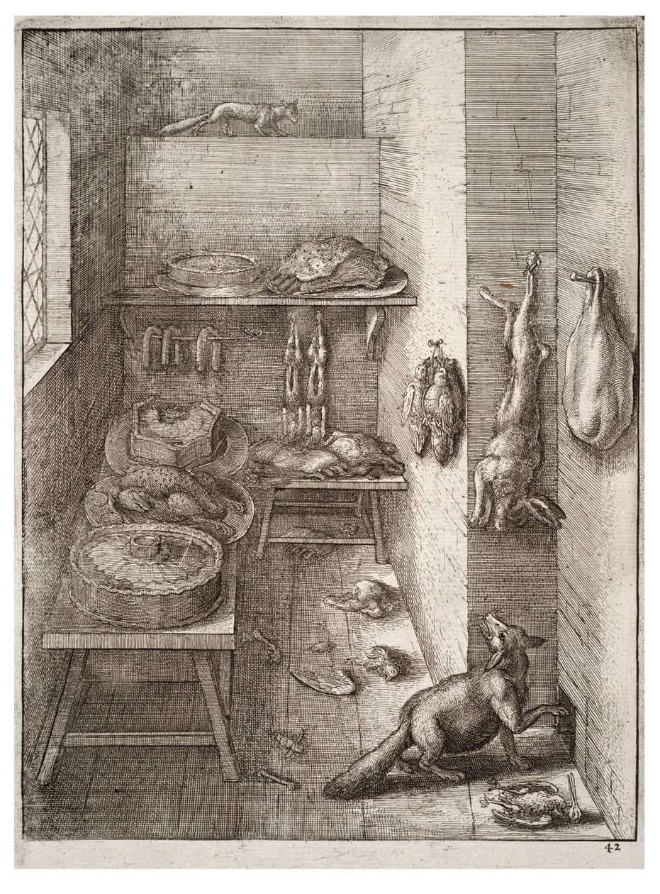 Reven og vesselen. Stat 2 av Wenceslaus Hollar