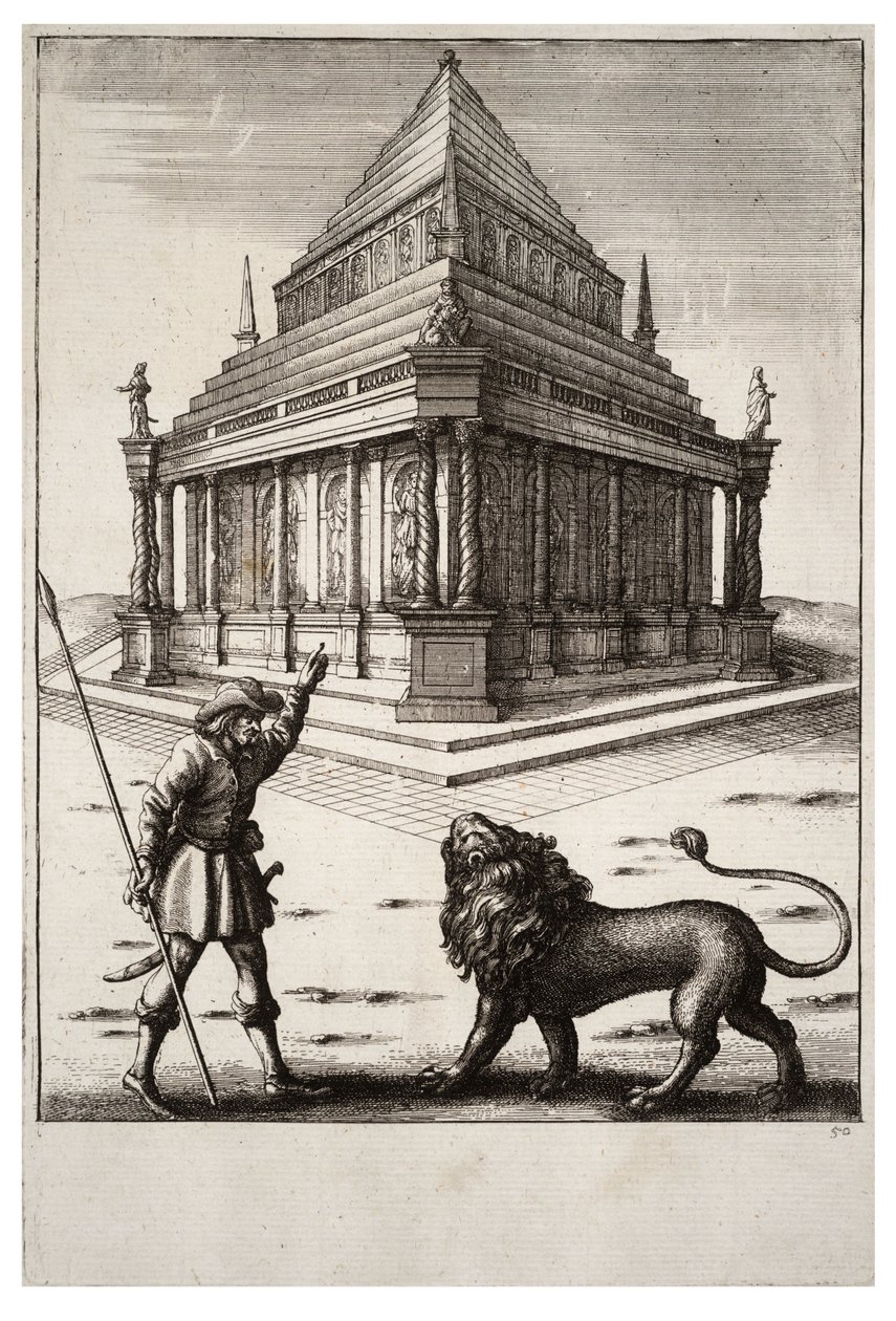 Løven og skogmesteren av Wenceslaus Hollar