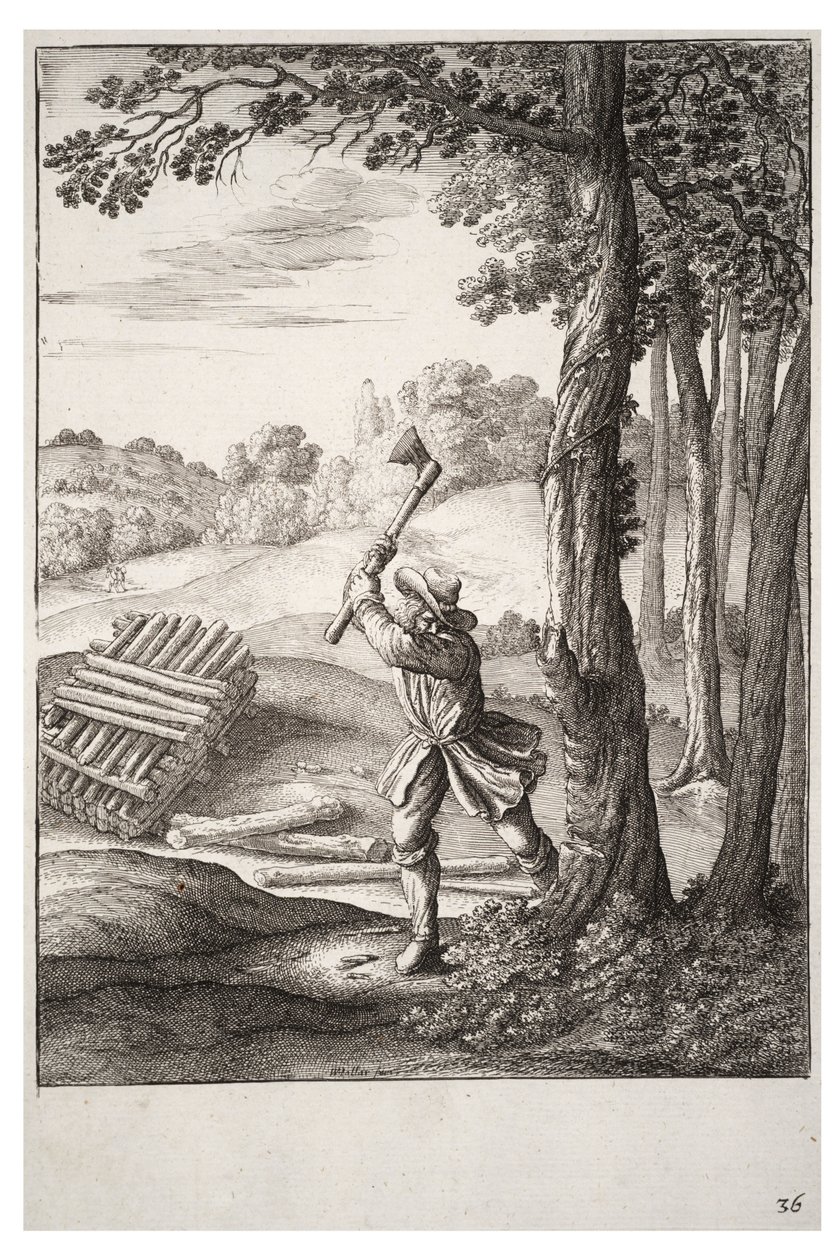 Skogsmannen av Wenceslaus Hollar