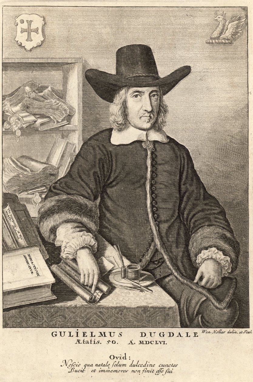 William Dugdale. Stat 5 av Wenceslaus Hollar