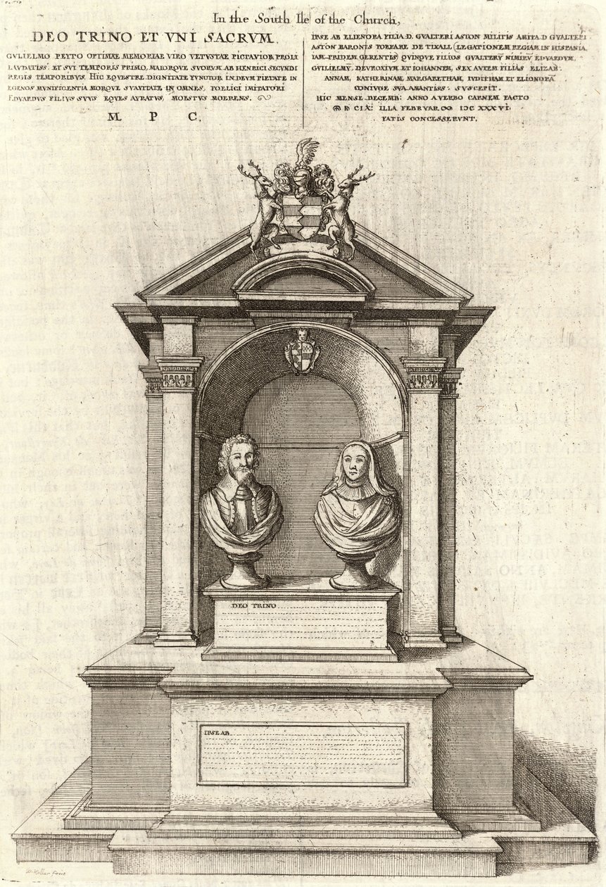 William Peto (monument) av Wenceslaus Hollar