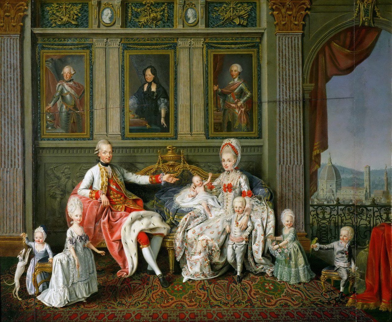 Storhertug Leopold med familien av Wenceslaus Werlin