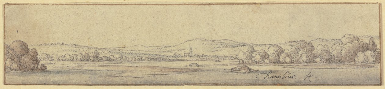 Et Donaulandskap av Wenceslaus Hollar