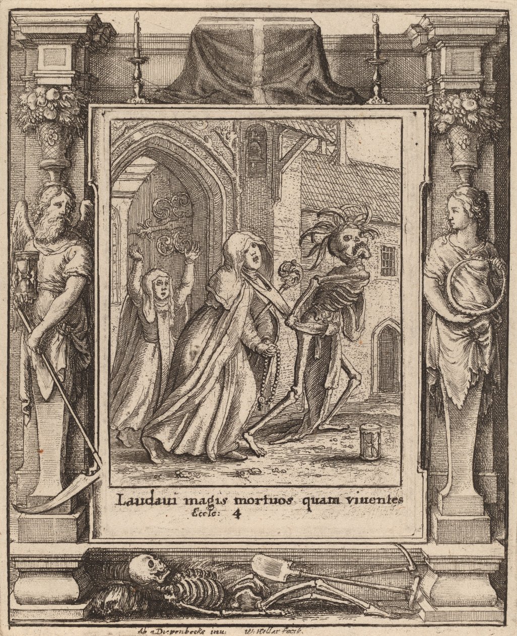 Abbedisse, 1651. av Wenceslaus Hollar
