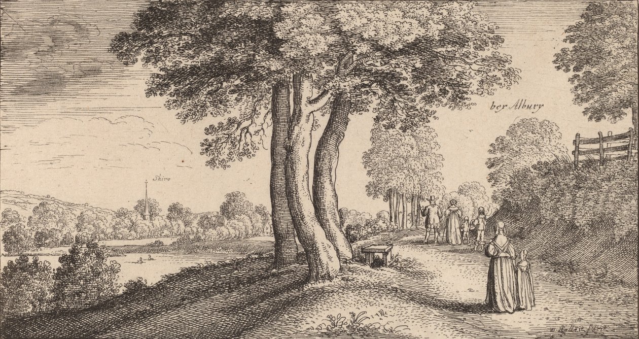 Albury, 1645. av Wenceslaus Hollar