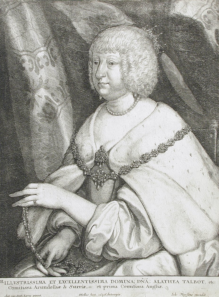 Althea Talbot, Lady Arundel av Wenceslaus Hollar