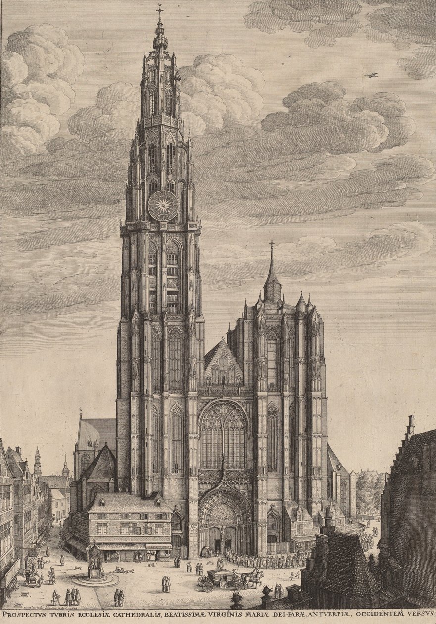 Antwerpen katedral, 1649. av Wenceslaus Hollar