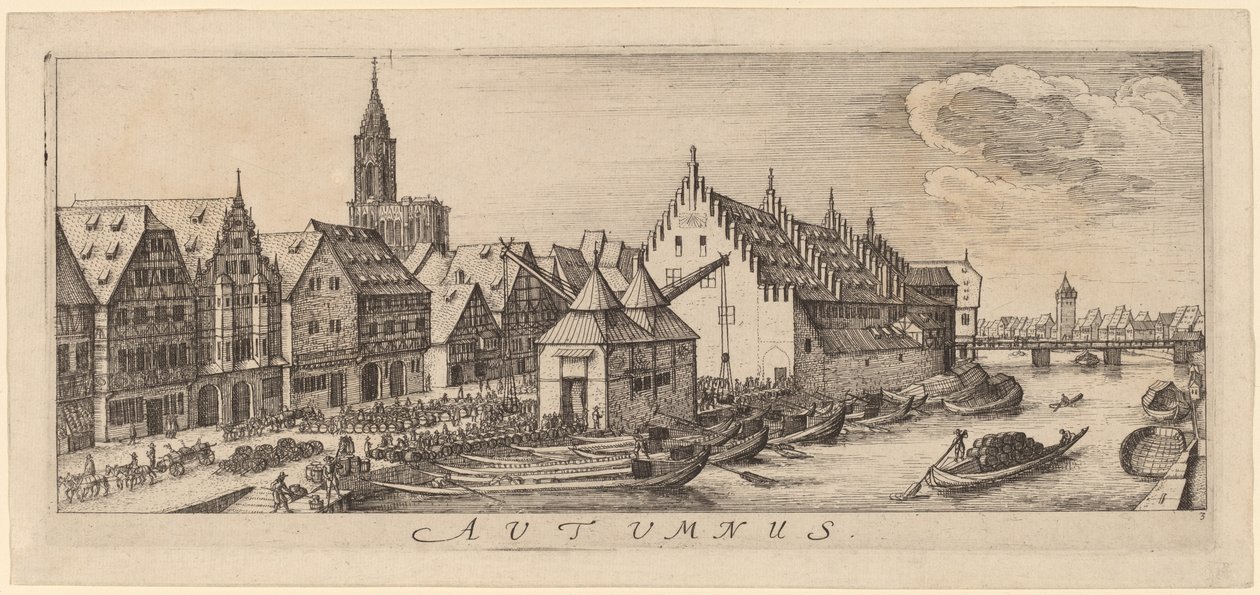 Høst: Vinmarkedet av Wenceslaus Hollar