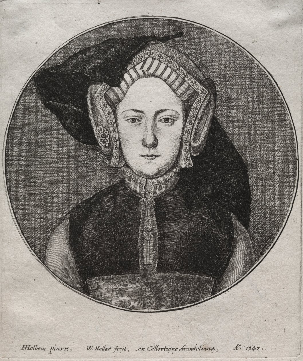 Katarina av Aragon av Wenceslaus Hollar