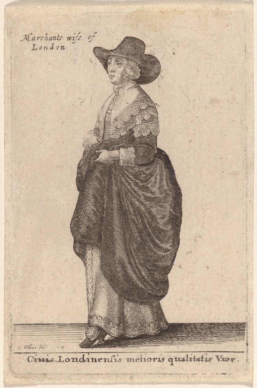 En kone av beste kvalitet i London av Wenceslaus Hollar