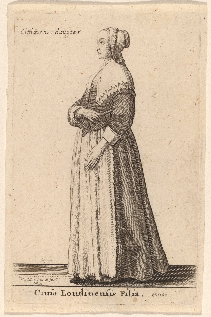 Datter av en borger av London av Wenceslaus Hollar
