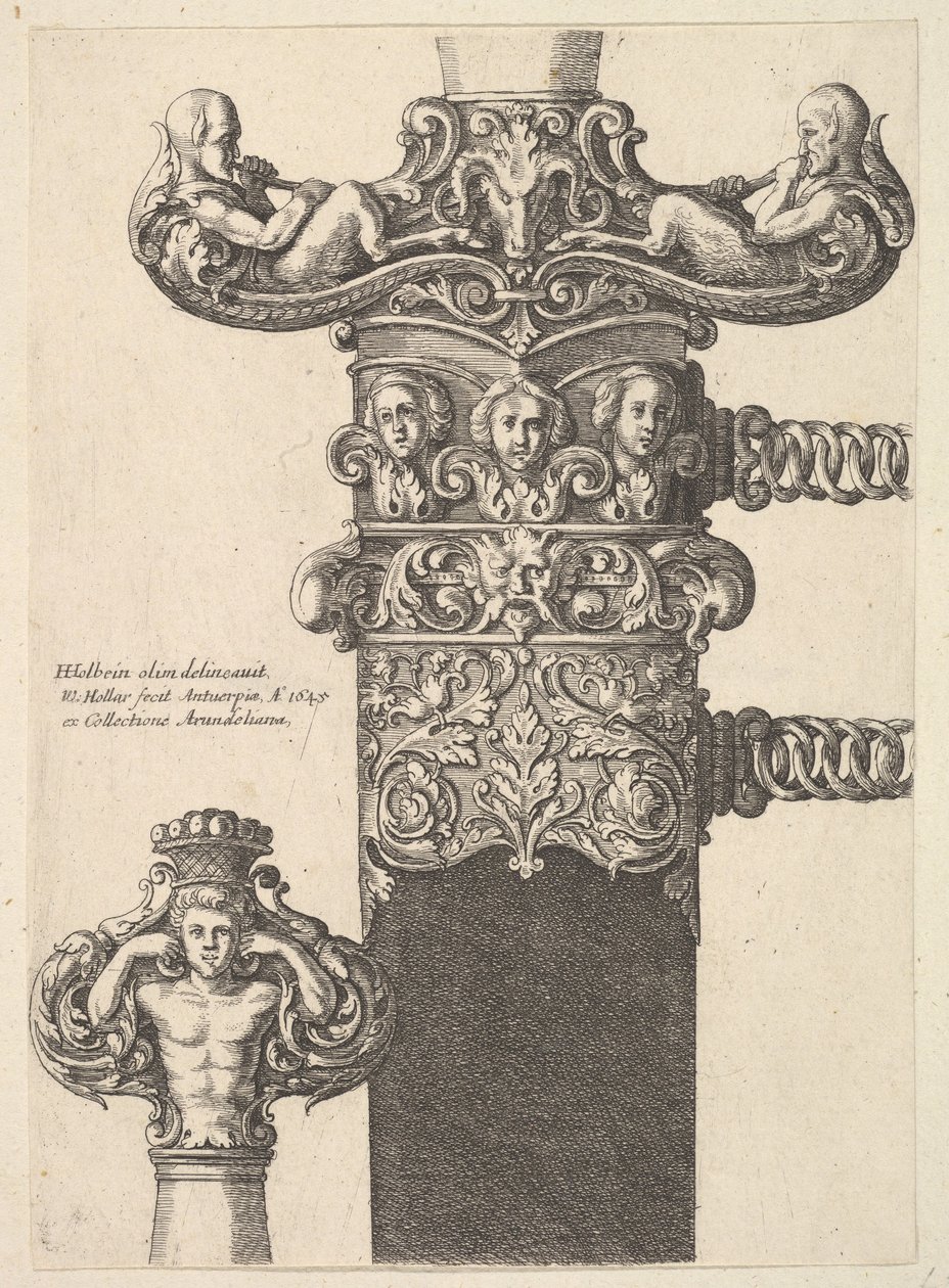 Dolk og slire, 1645. av Wenceslaus Hollar
