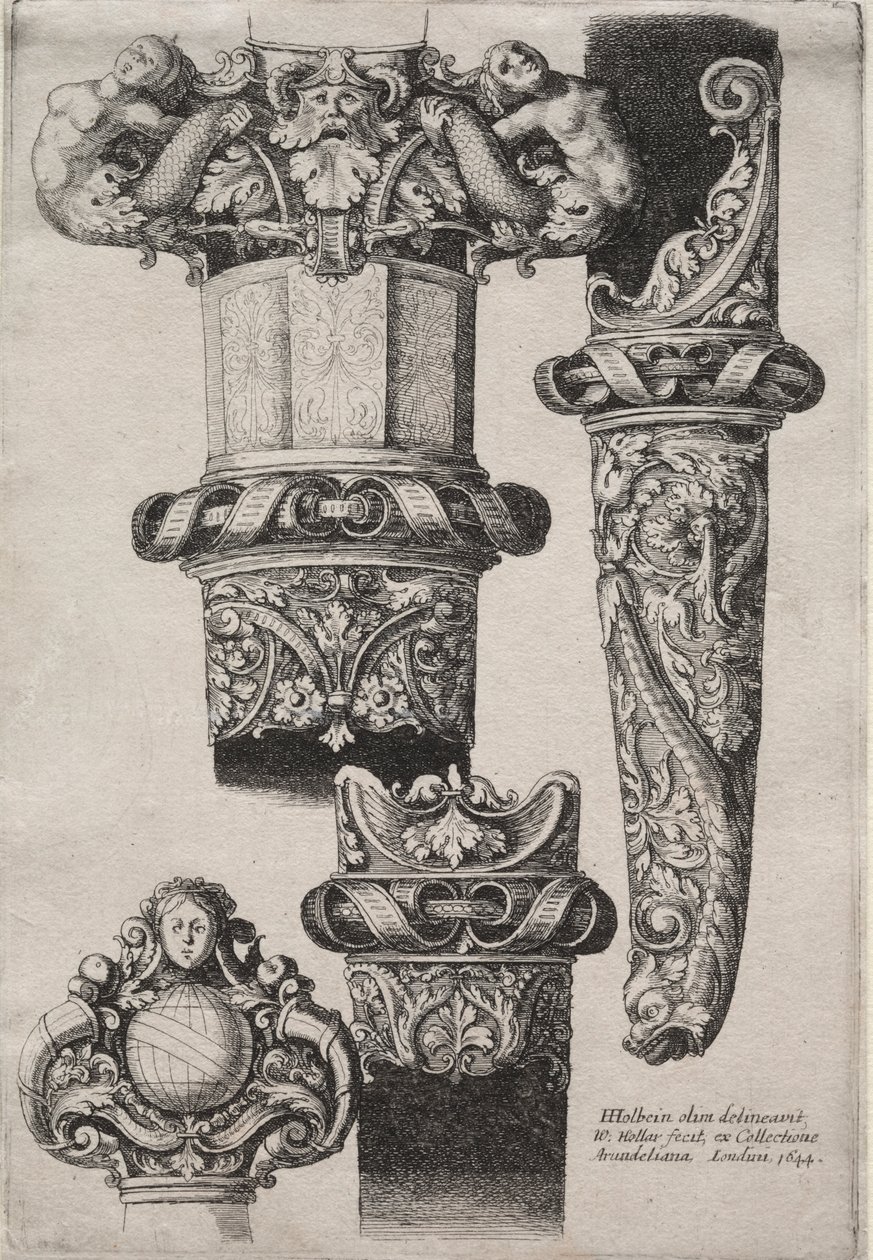 Design for Dolker av Wenceslaus Hollar