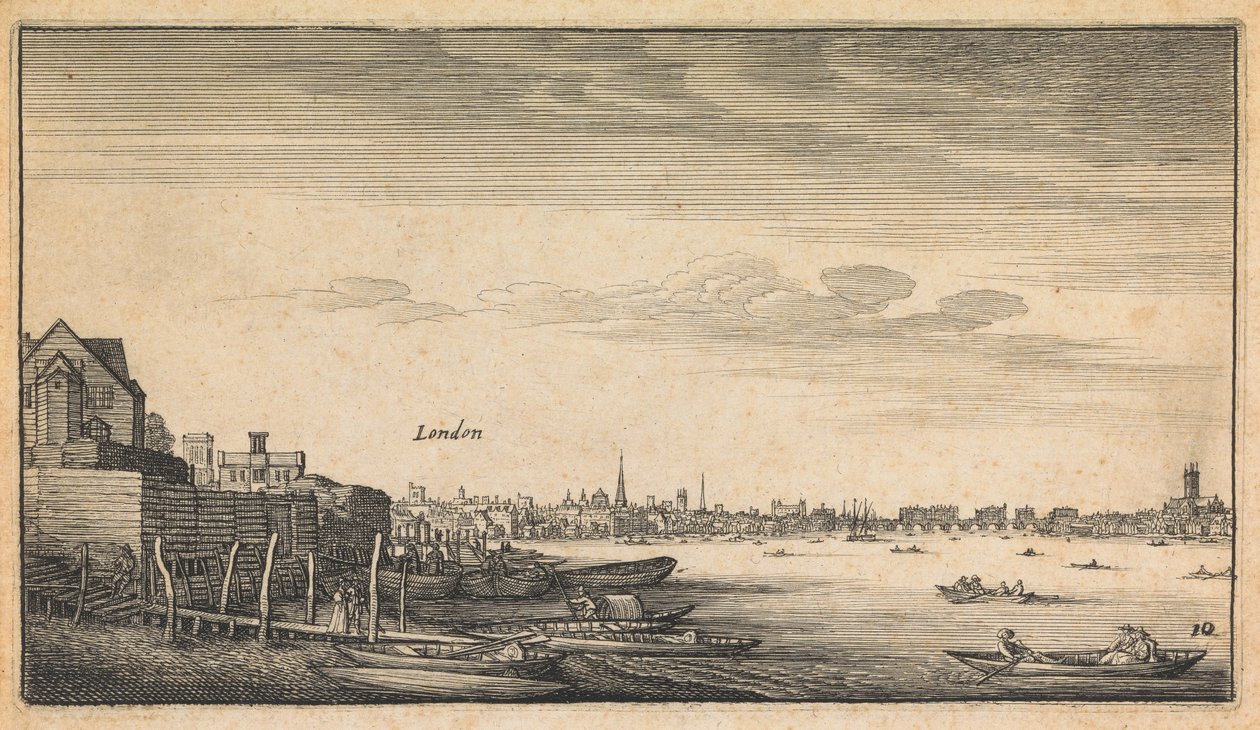 Engelsk Visninger: London av Wenceslaus Hollar