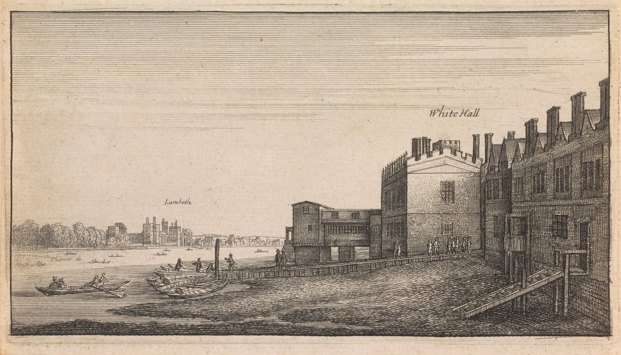 Engelsk Visninger: Whitehall Lambeth av Wenceslaus Hollar