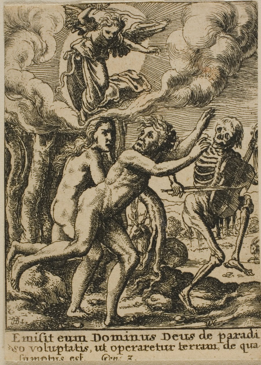 Utvisning fra paradis av Wenceslaus Hollar