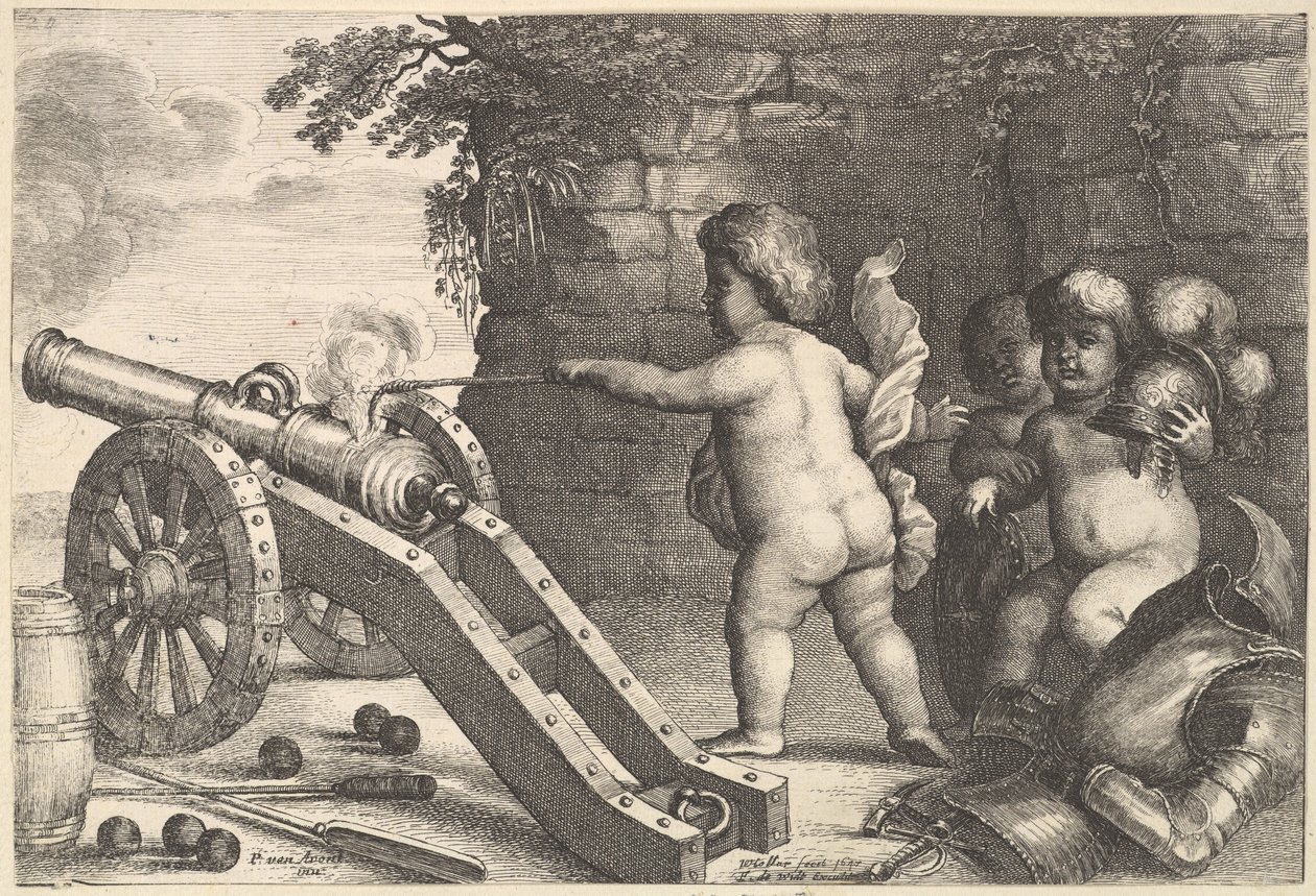 Fire The Four Elements, 1647. av Wenceslaus Hollar