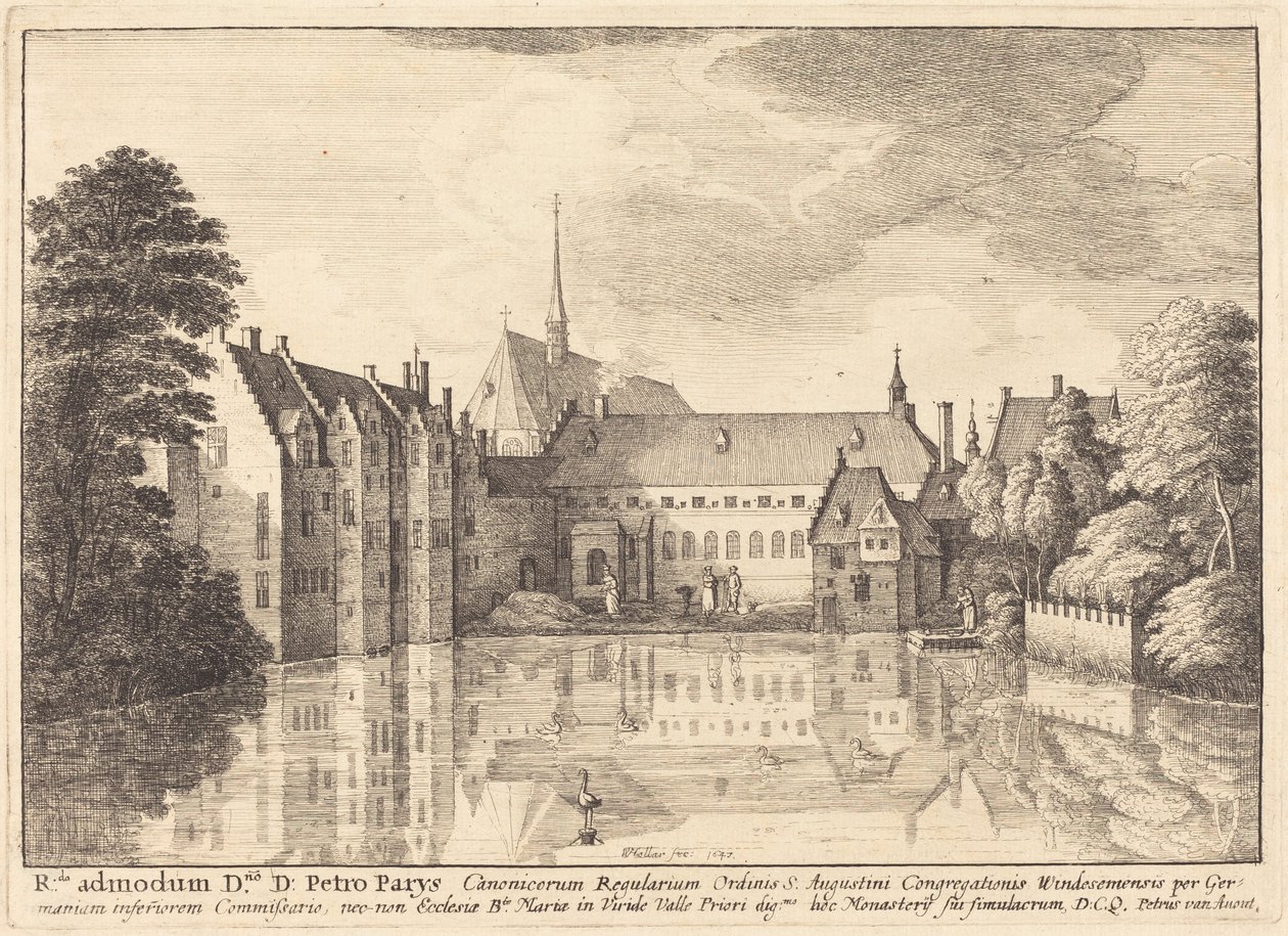 Groenendael Abbey av Wenceslaus Hollar