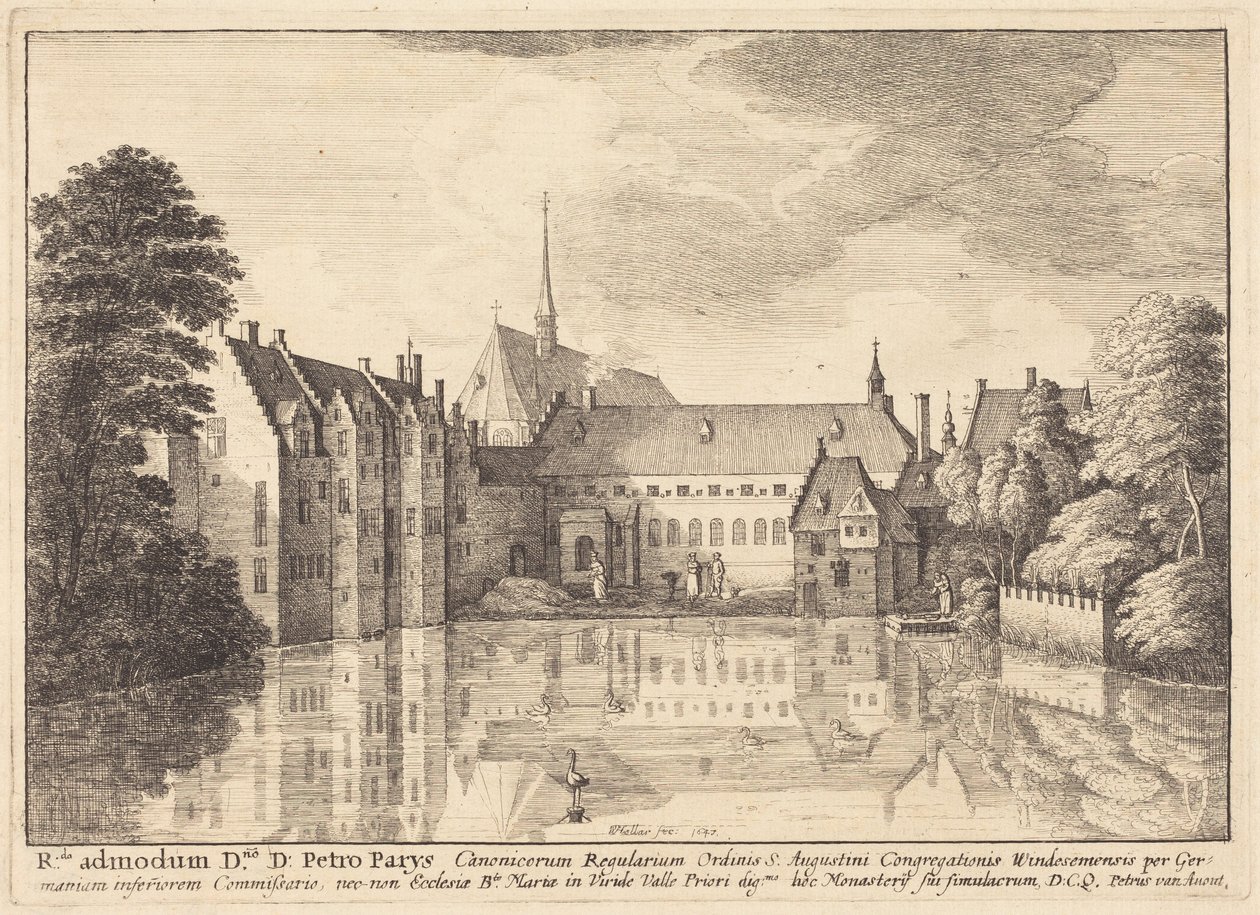 Groenendael kloster av Wenceslaus Hollar