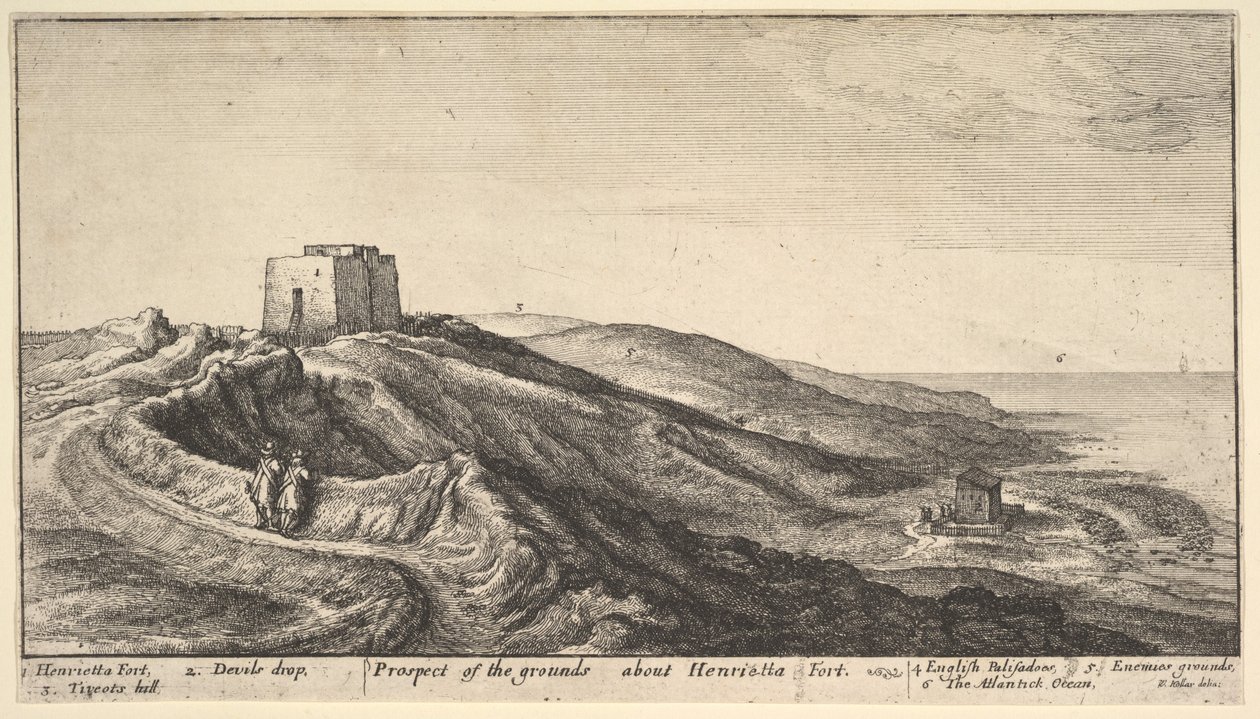 Henrietta Fort, ca. 1670. av Wenceslaus Hollar