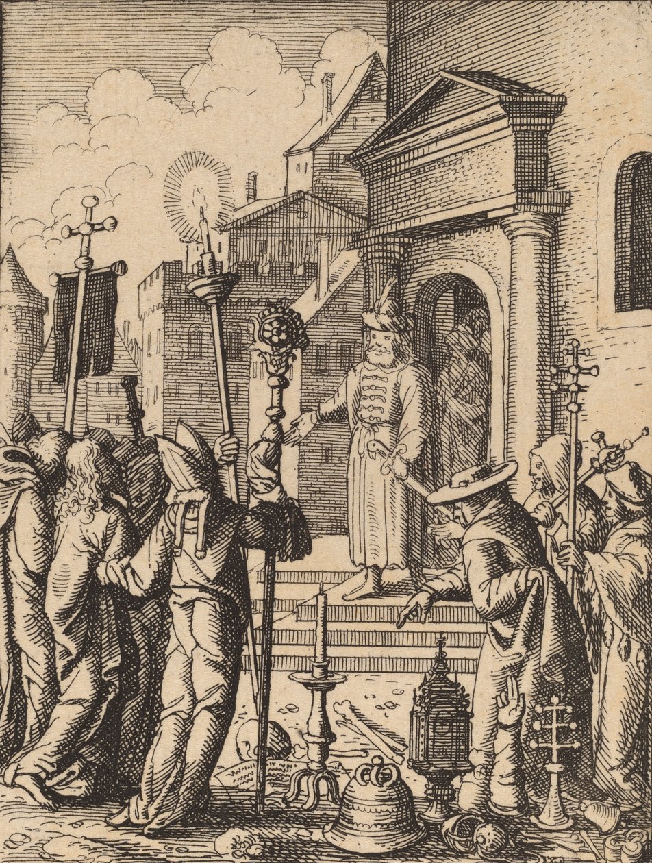 Jesus foran Pilatus. av Wenceslaus Hollar