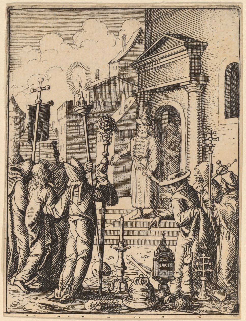 Jesus foran Pilatus av Wenceslaus Hollar
