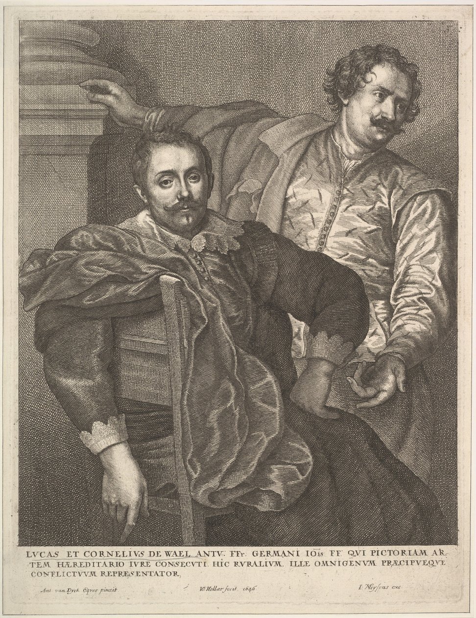Lucas og Cornelius van Wael, 1646. av Wenceslaus Hollar