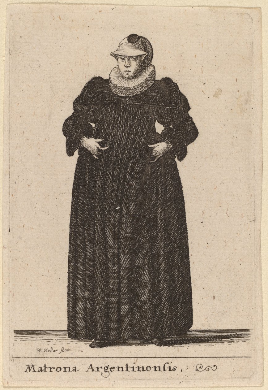 argentinsk matrone av Wenceslaus Hollar
