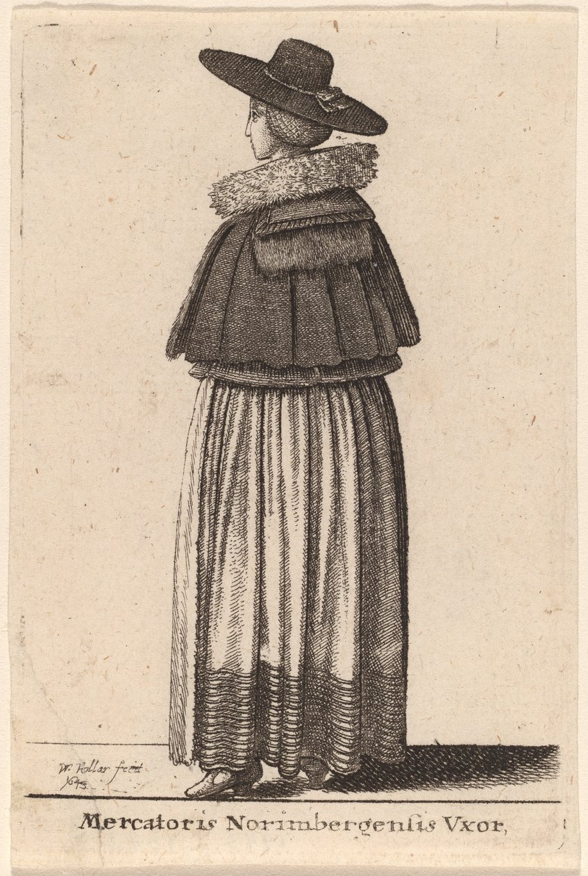 Kone til en Nürnberg-kjøpmann av Wenceslaus Hollar