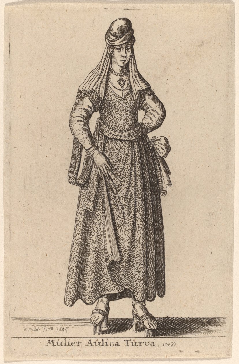 En tyrkisk hoffkvinne av Wenceslaus Hollar