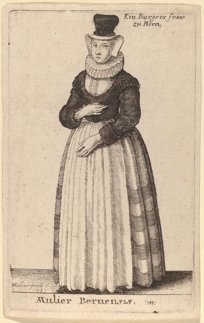 Bernerkvinnen av Wenceslaus Hollar