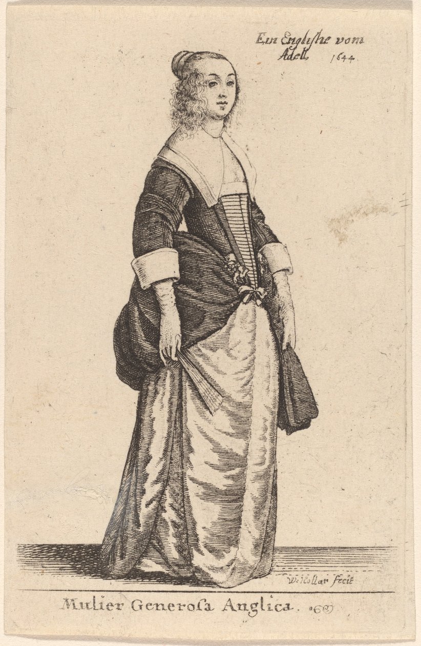 En sjenerøs engelsk kvinne av Wenceslaus Hollar