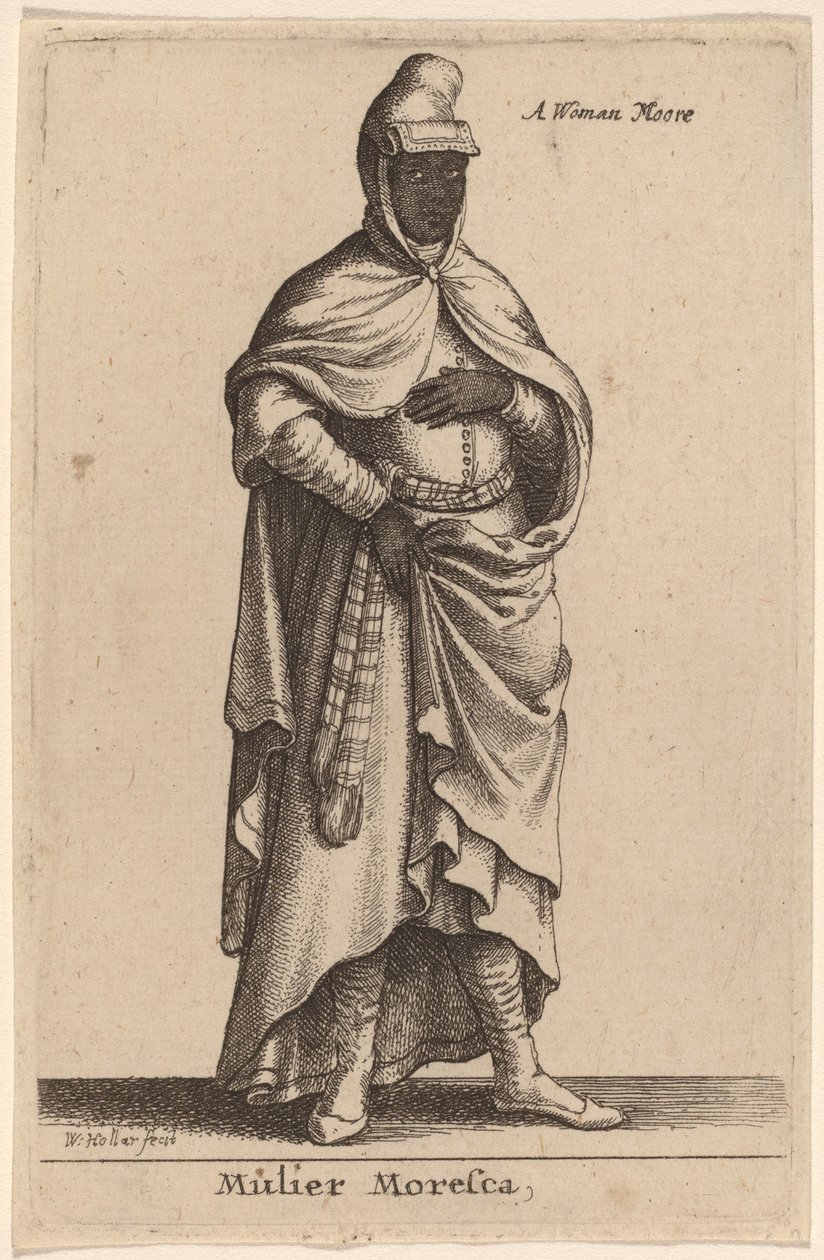 Mulier Moresca av Wenceslaus Hollar