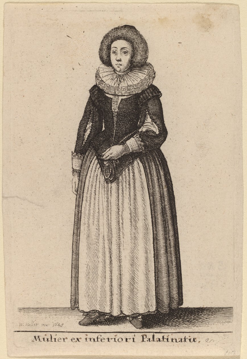 En kvinne fra nedre Palainatus av Wenceslaus Hollar