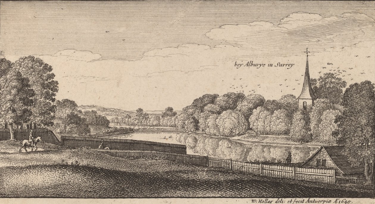 Nær Albury, 1645. av Wenceslaus Hollar