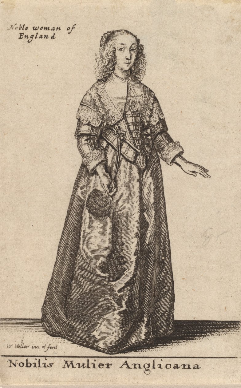 En edel engelsk kvinne. av Wenceslaus Hollar