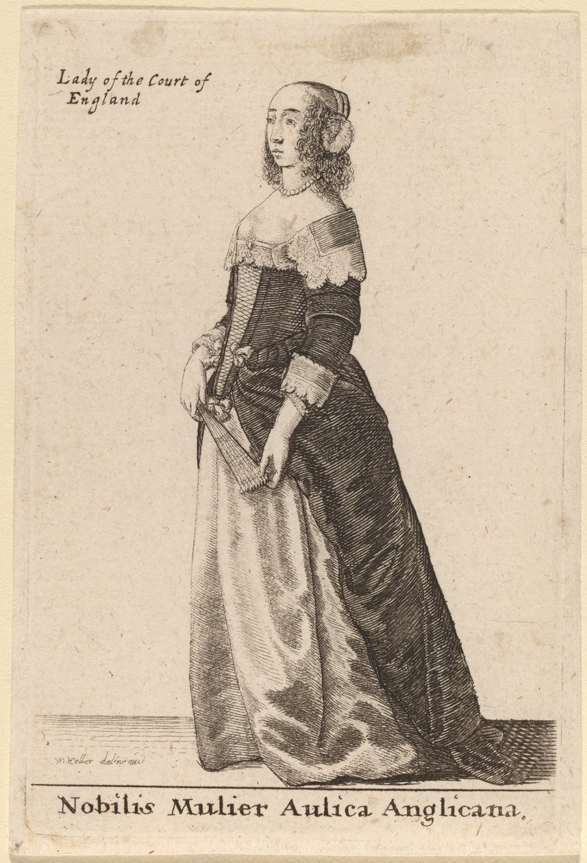 En edel dame fra det engelske hoffet av Wenceslaus Hollar