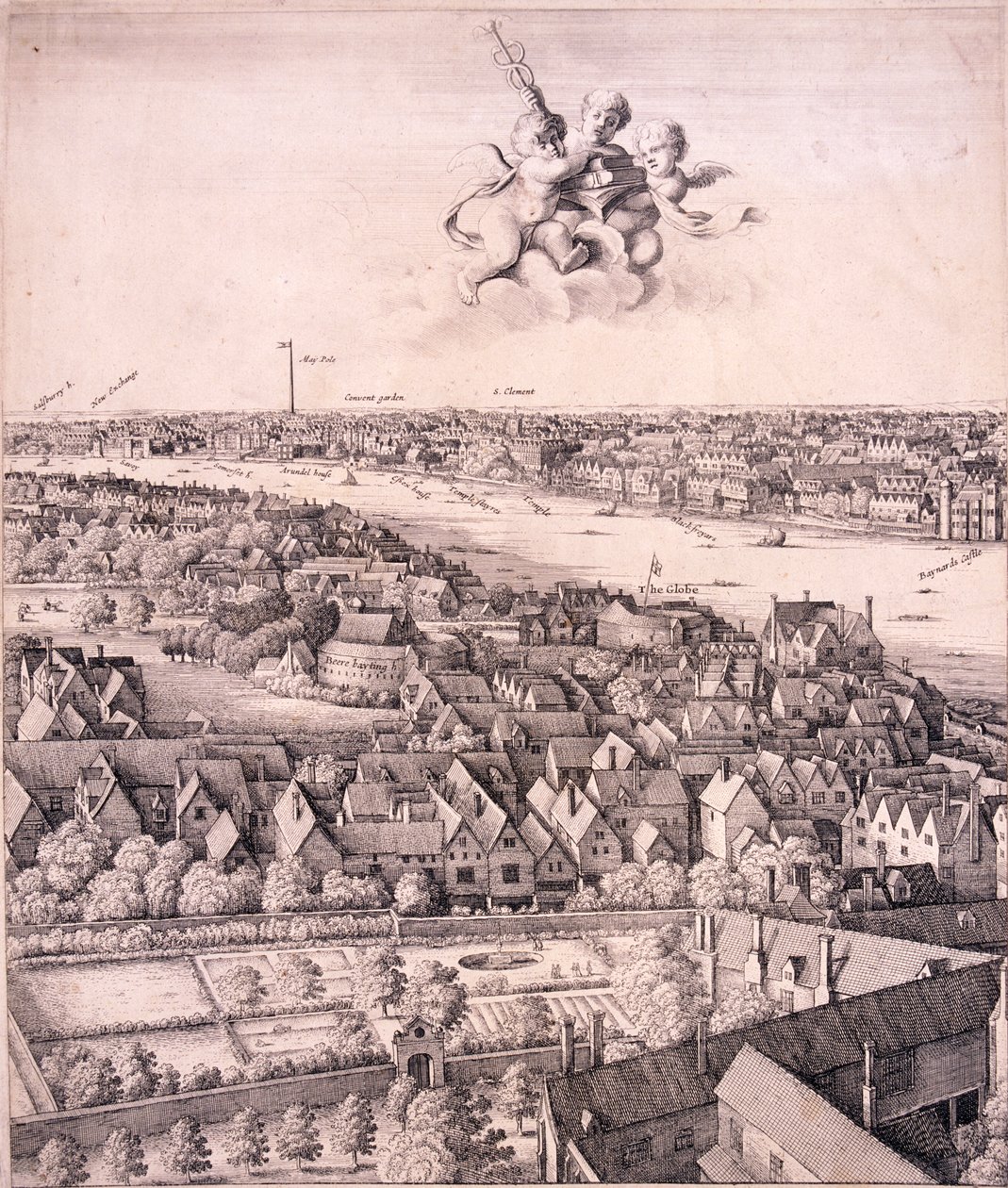 Panoramautsikt over London, c1670 av Wenceslaus Hollar