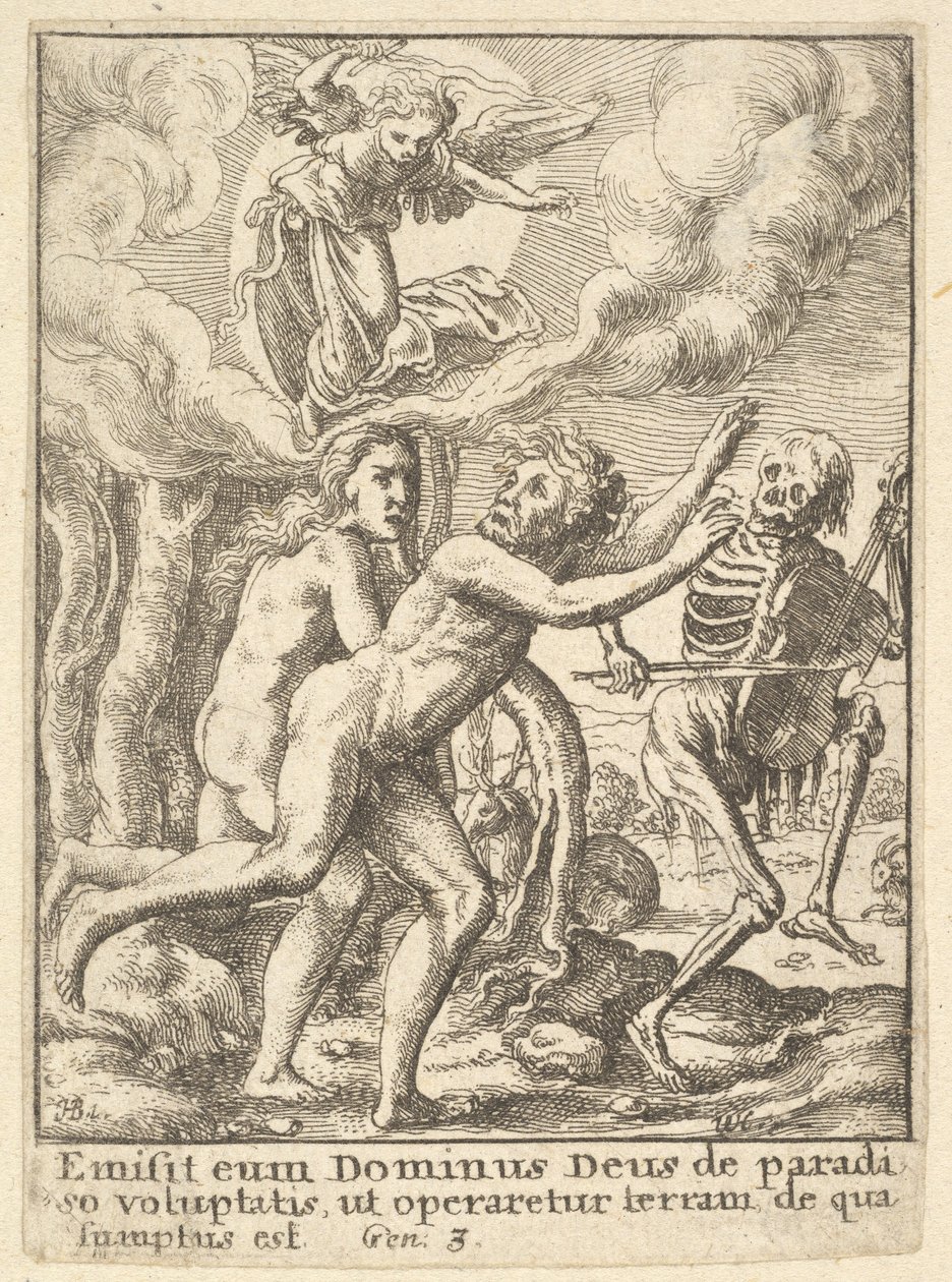Paradise Lost, fra dødsdansen, 1651. av Wenceslaus Hollar
