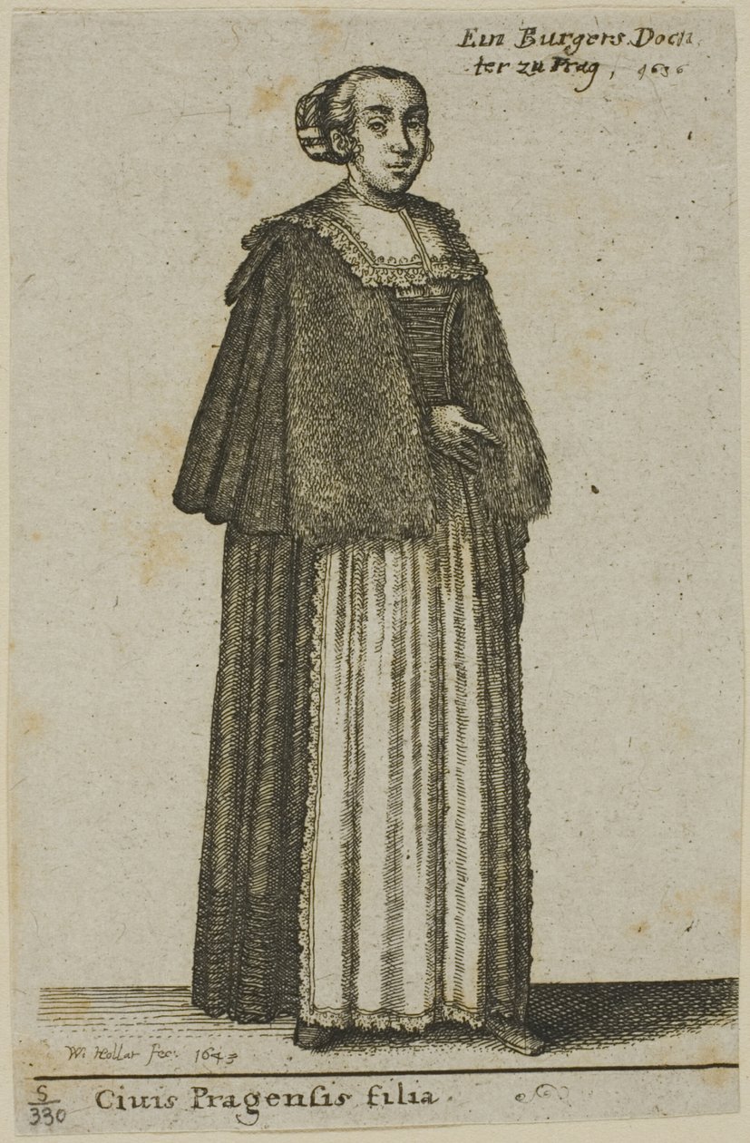 Praha jente av Wenceslaus Hollar
