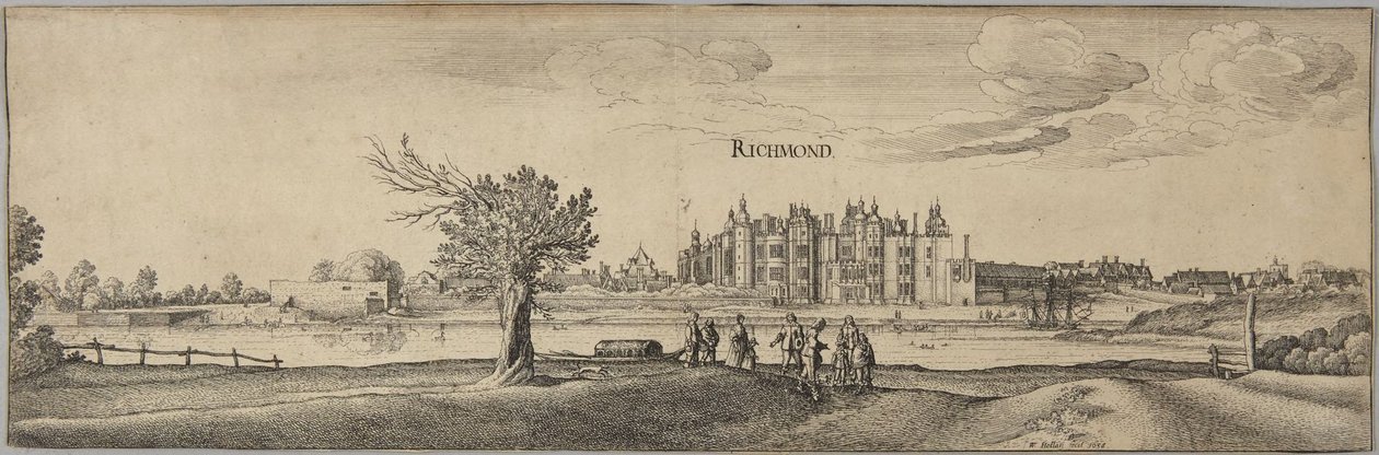 Richmond Park av Wenceslaus Hollar