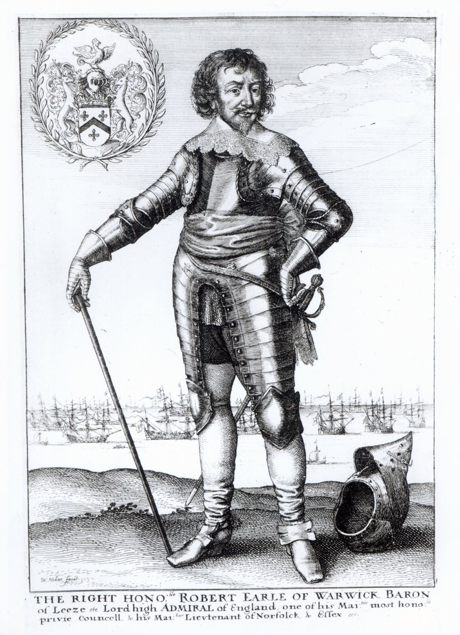 Robert Rich, andre jarl av Warwick av Wenceslaus Hollar