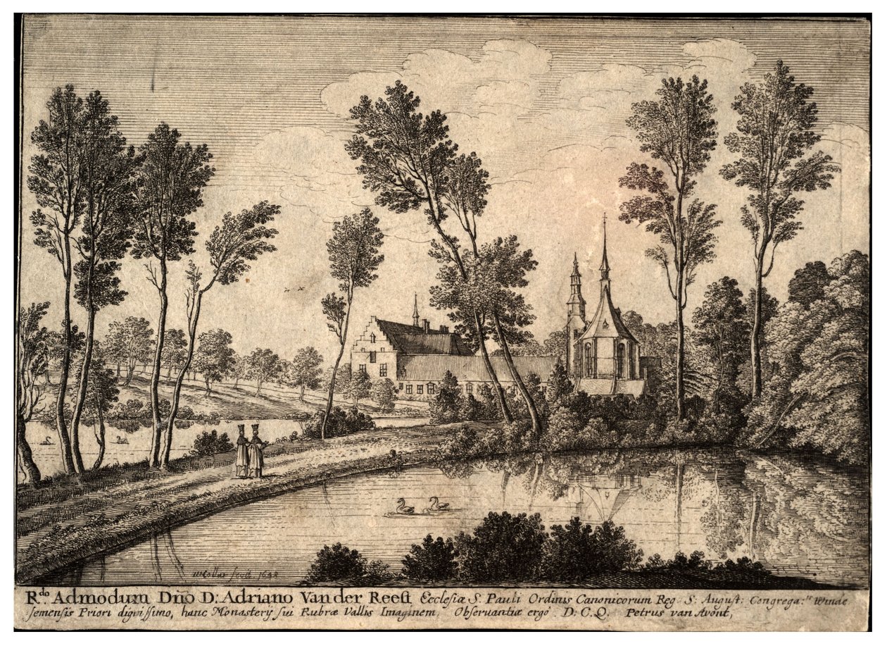 Rothendael kloster. Tilstand 1 av Wenceslaus Hollar